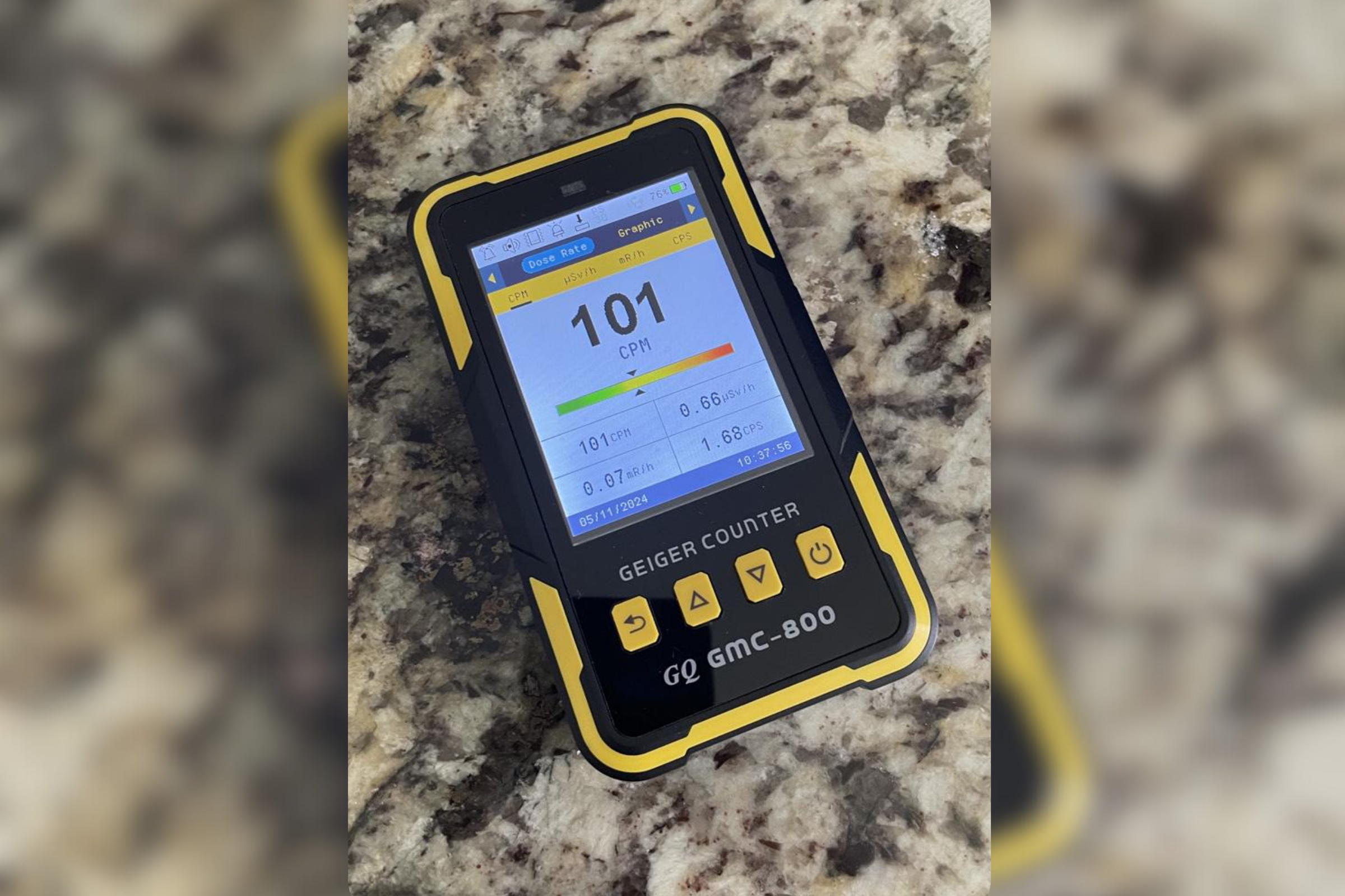 Man in Disbelief After Using Radiation Detector in His Kitchen