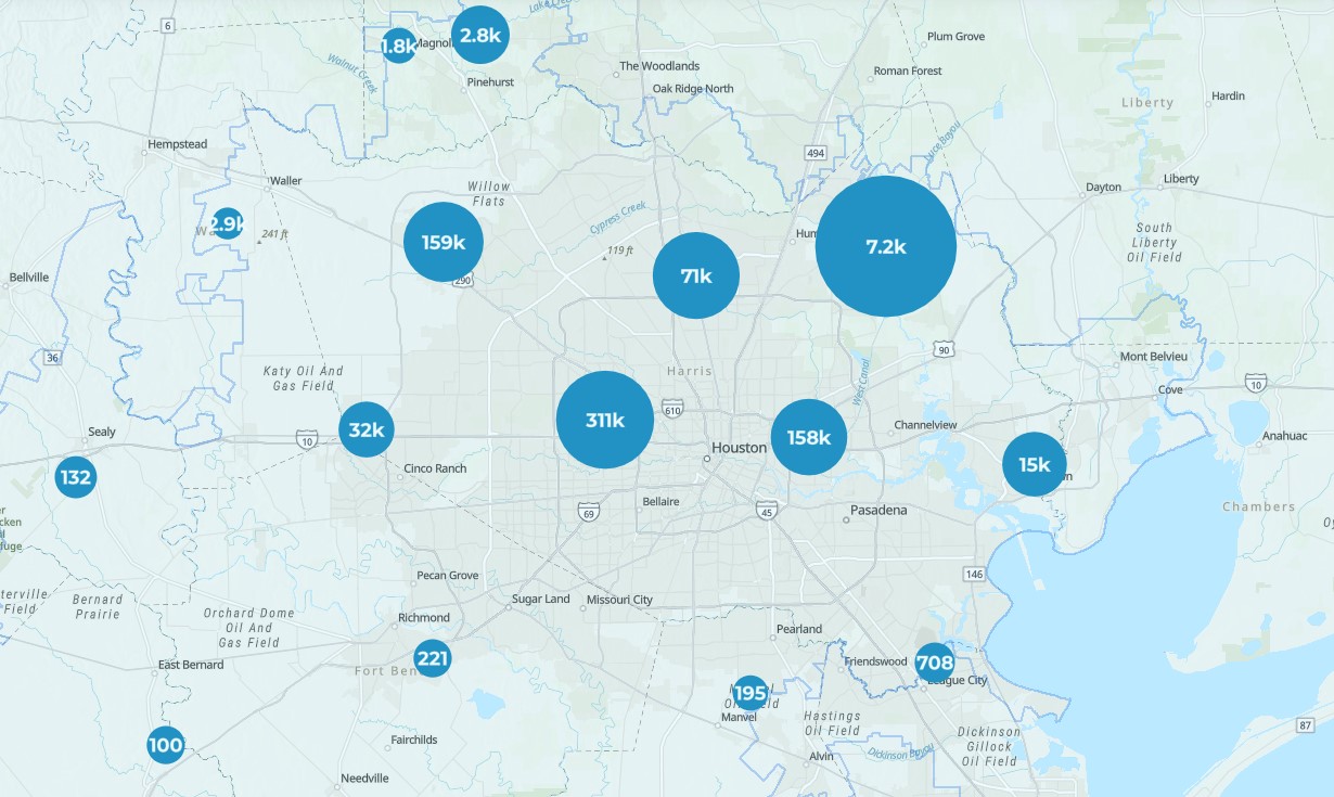 Une carte montre où près de 800 000 personnes sont privées d’électricité après les tempêtes meurtrières au Texas