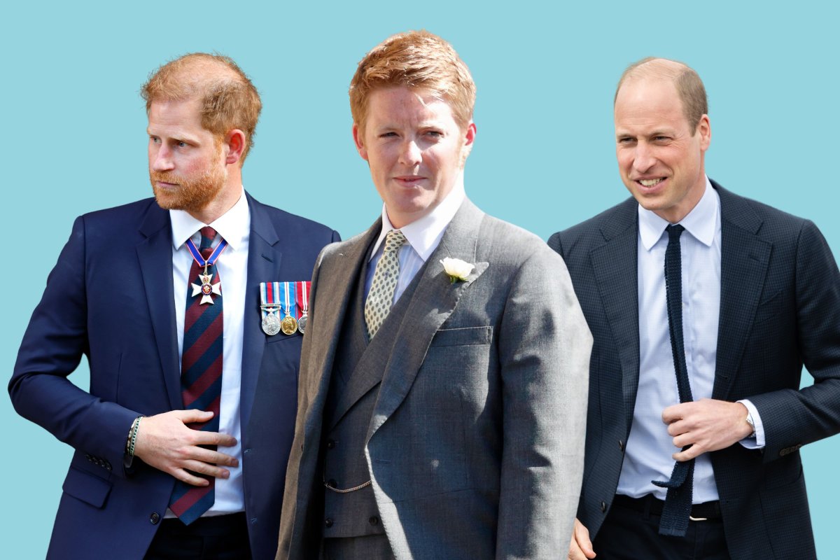 Prince Harry, William and Hugh Grosvenor