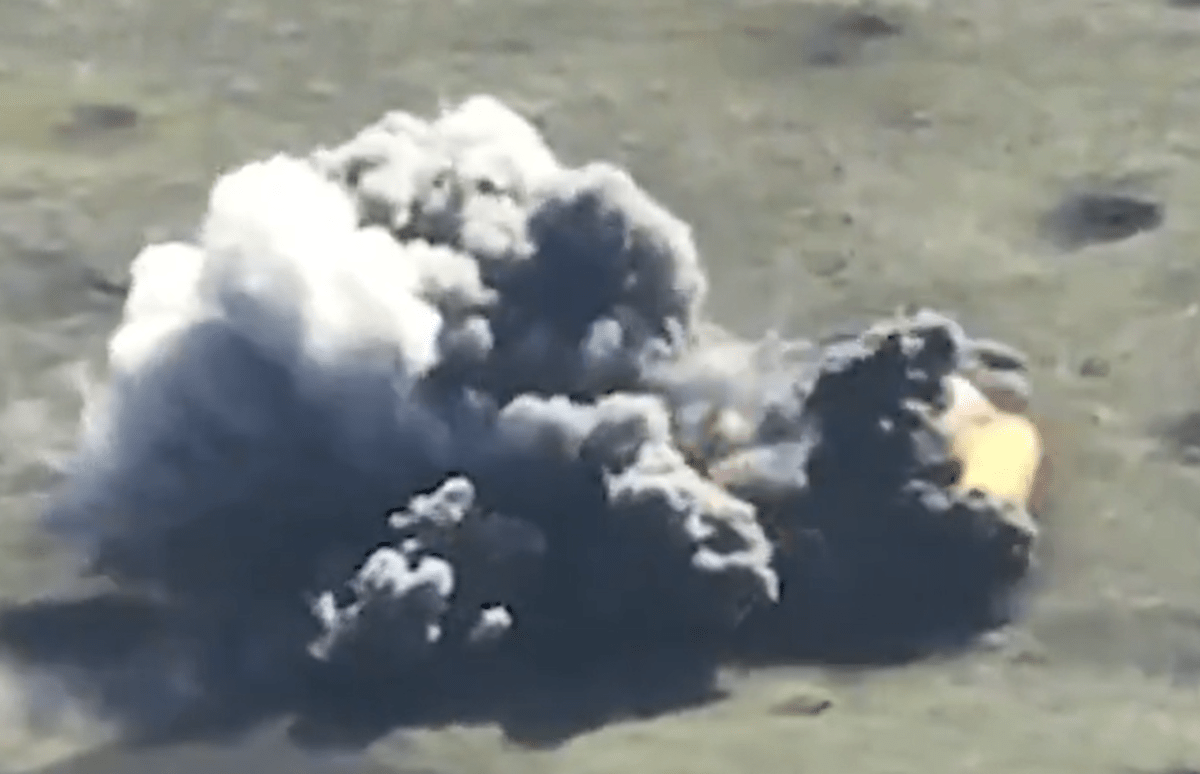 Video Shows Moment Russian 'Turtle Tank' Is Destroyed by Mine - Newsweek