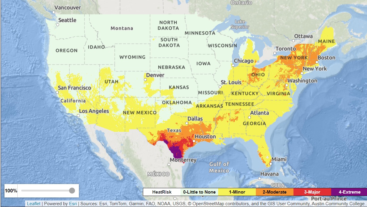 Heat Wave Map Shows US States Seeing Rising Temperatures - Newsweek