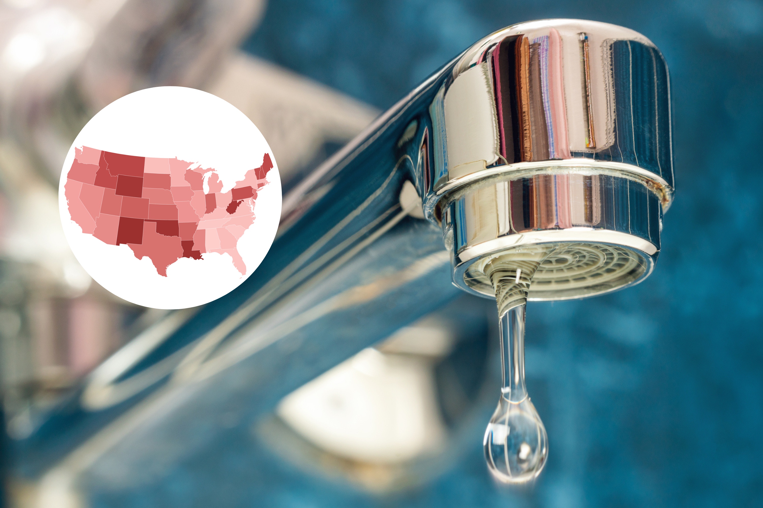 Une carte montre les problèmes de sécurité de l’eau potable aux États-Unis, par État