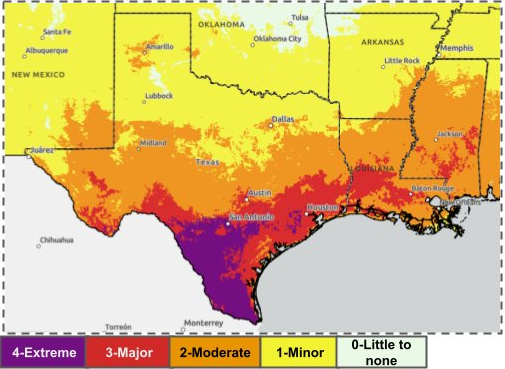 Texas Heat Map As Urgent Warning Issued Newsweek