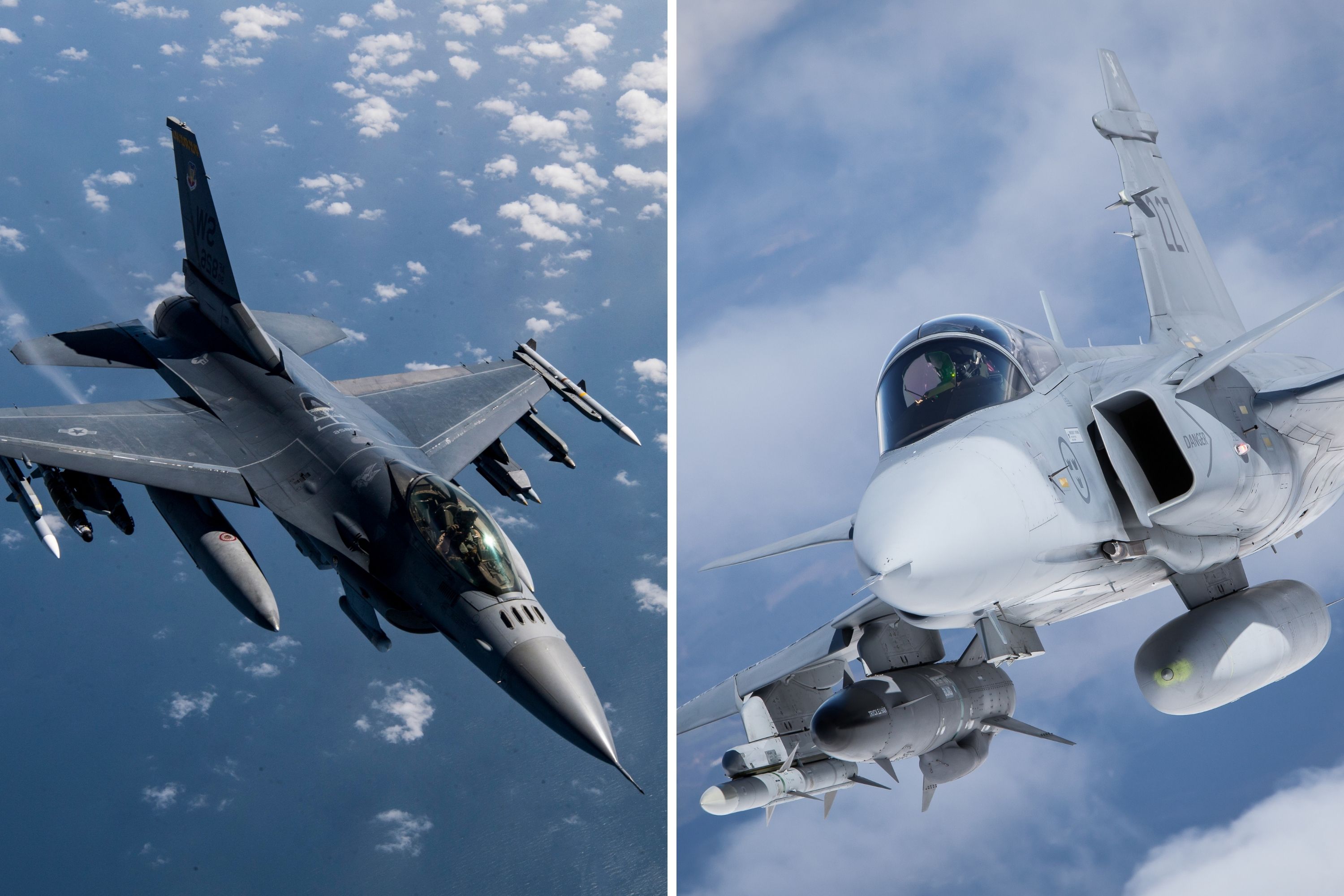 La Suède retarde l’envoi des avions Gripen vers l’Ukraine : comment les chasseurs se comparent-ils au F-16 ?