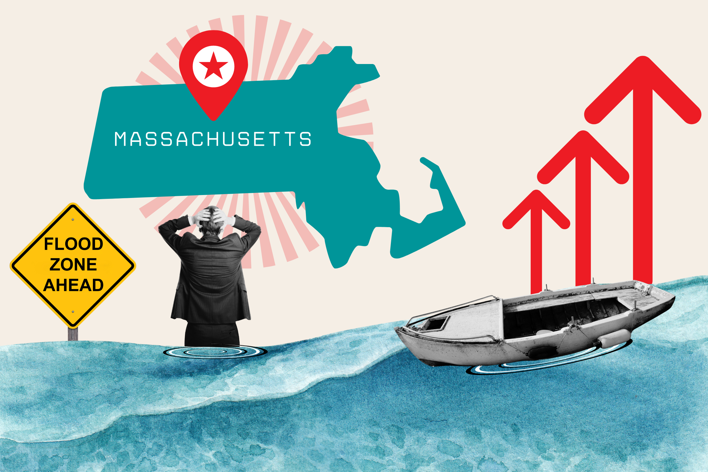 Massachusetts Map Shows Where State Could Be Underwater From Sea Level ...