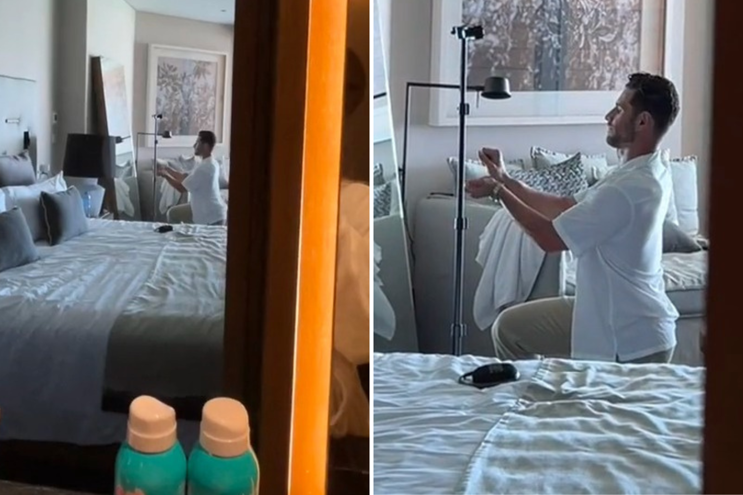 Woman Catches Boyfriend Practicing Before Proposal in Heartwarming Video
