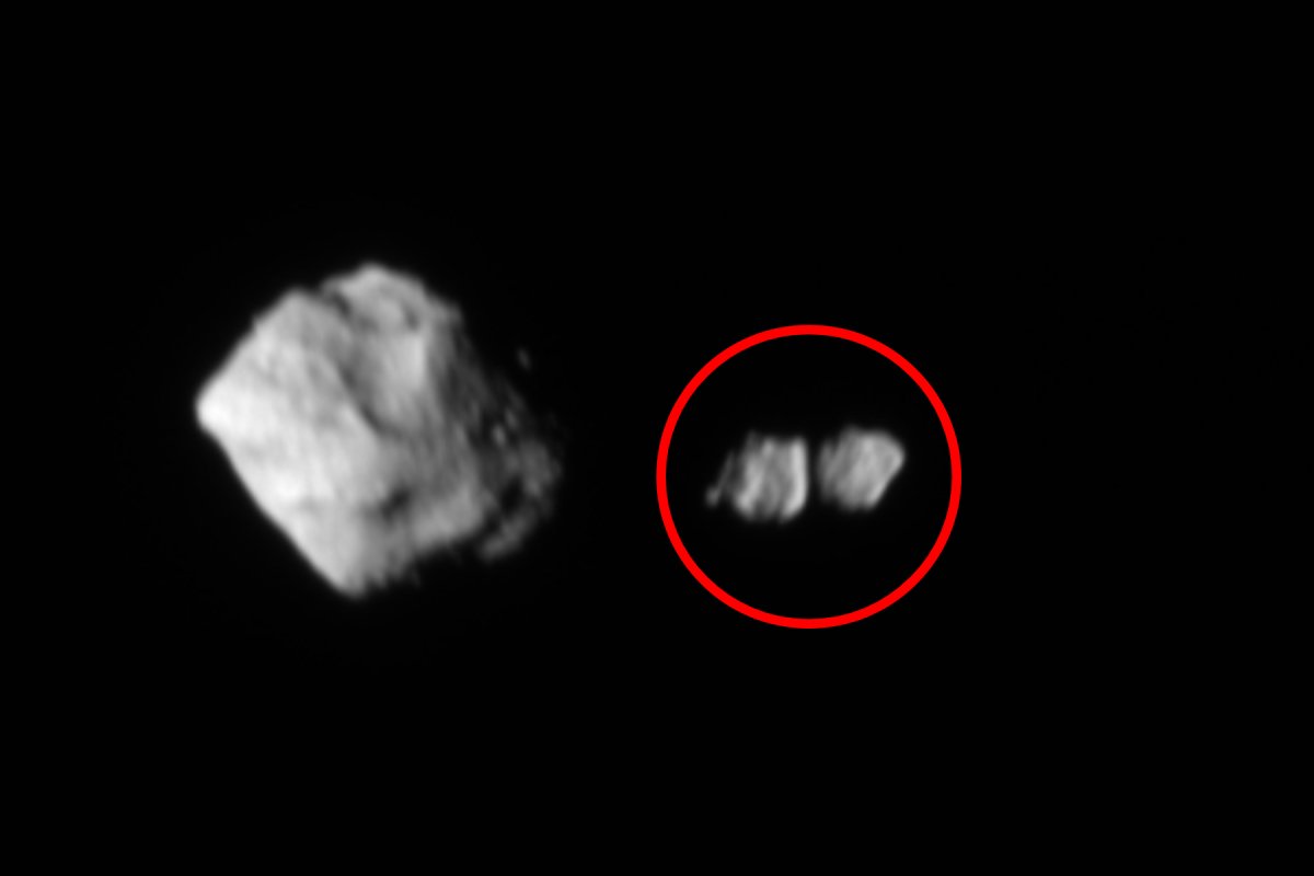 asteroid and moon