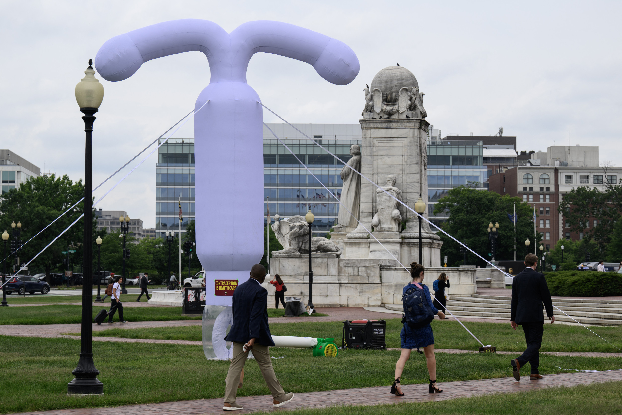 Giant 20-Foot IUD Seen in D.C. Ahead of Critical Vote Giant 20-Foot IUD Seen in D.C. Ahead of Critical Vote