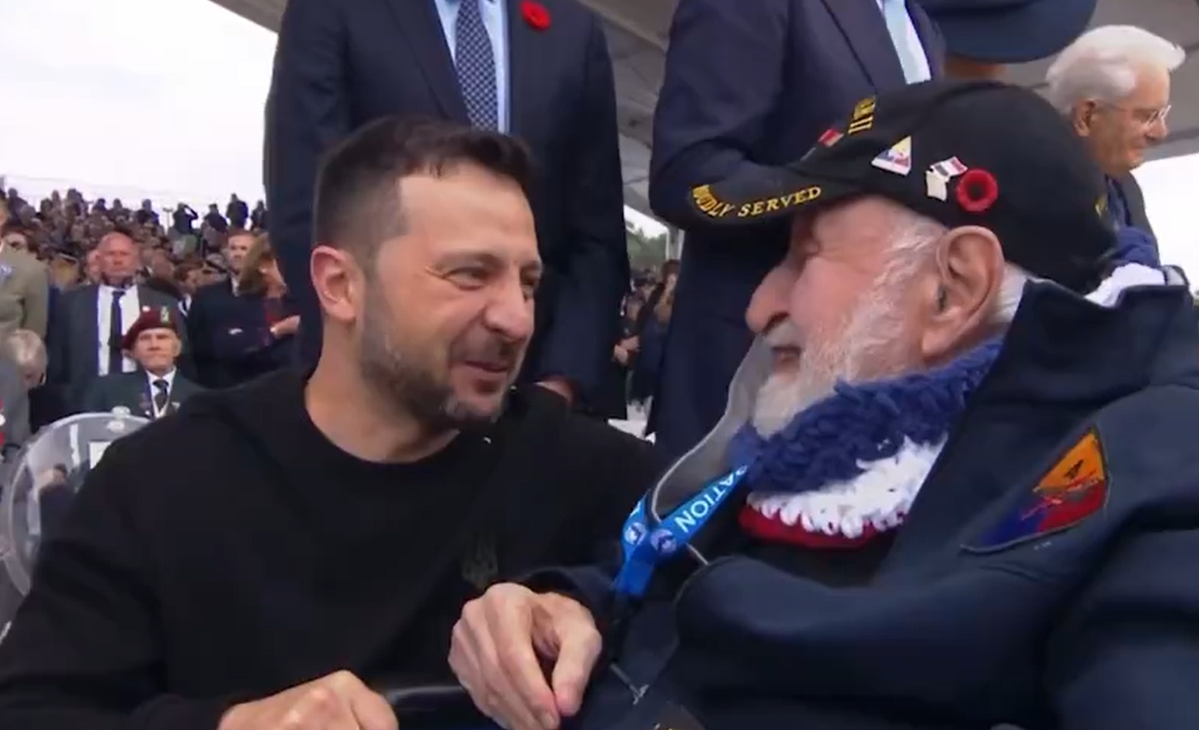 Zelensky's Emotional Moment With American D-Day Vet - Newsweek