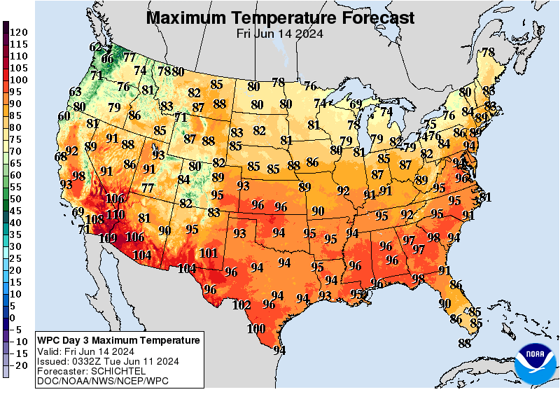 Map Shows Multiple Cities to be Hit by 'Sizzling' Temperatures - Newsweek