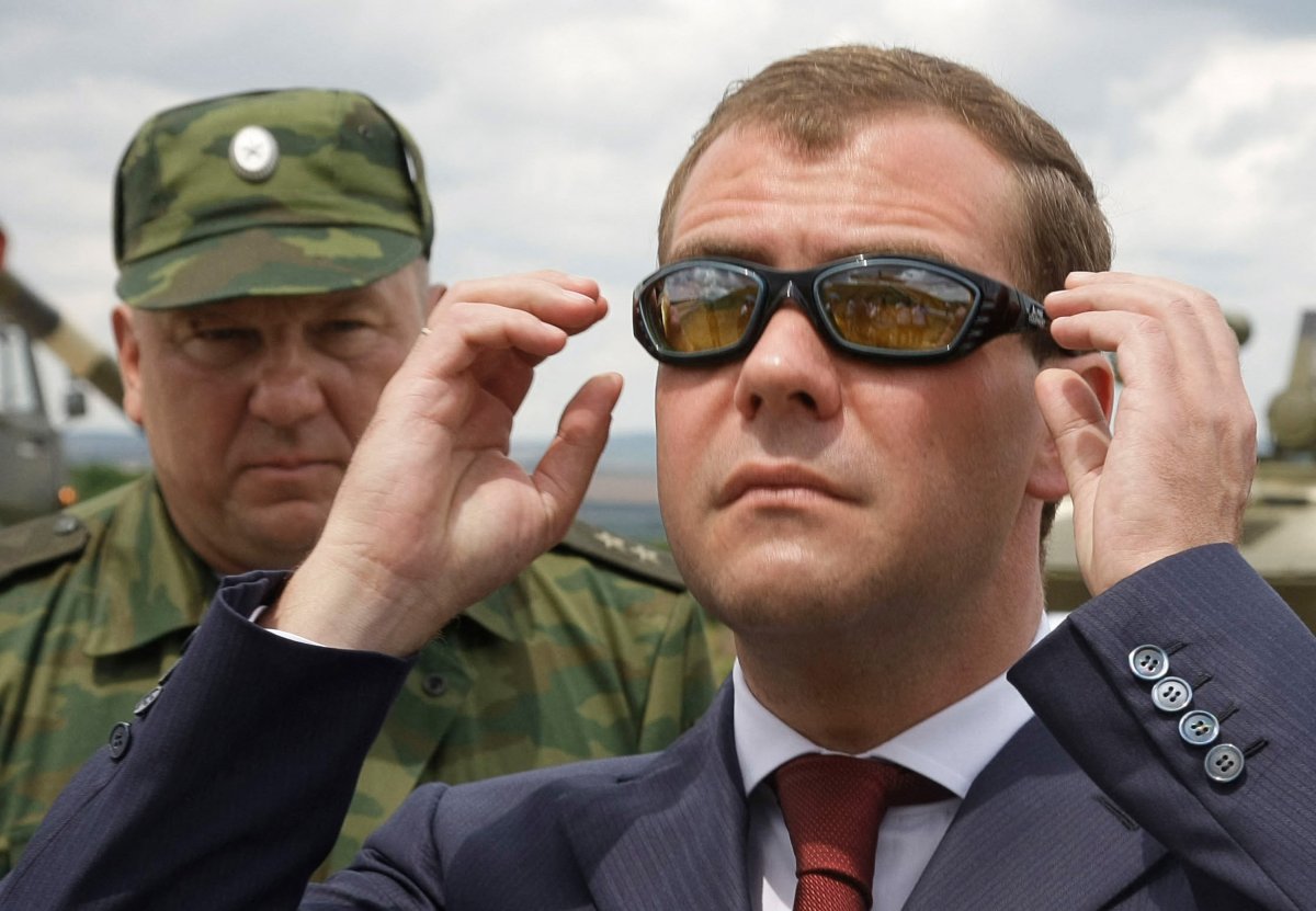 Dmitry Medvedev and Vladimir Shamanov