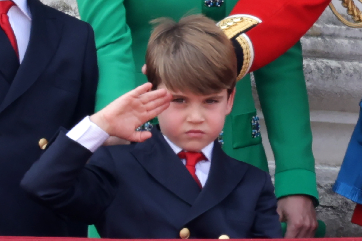 Prince Louis Salute Trooping the Colour 2023
