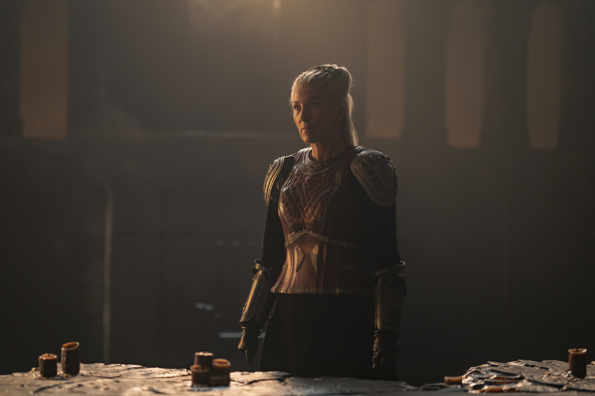 Eve Best as Rhaenys Targaryen, HofD, 2022
