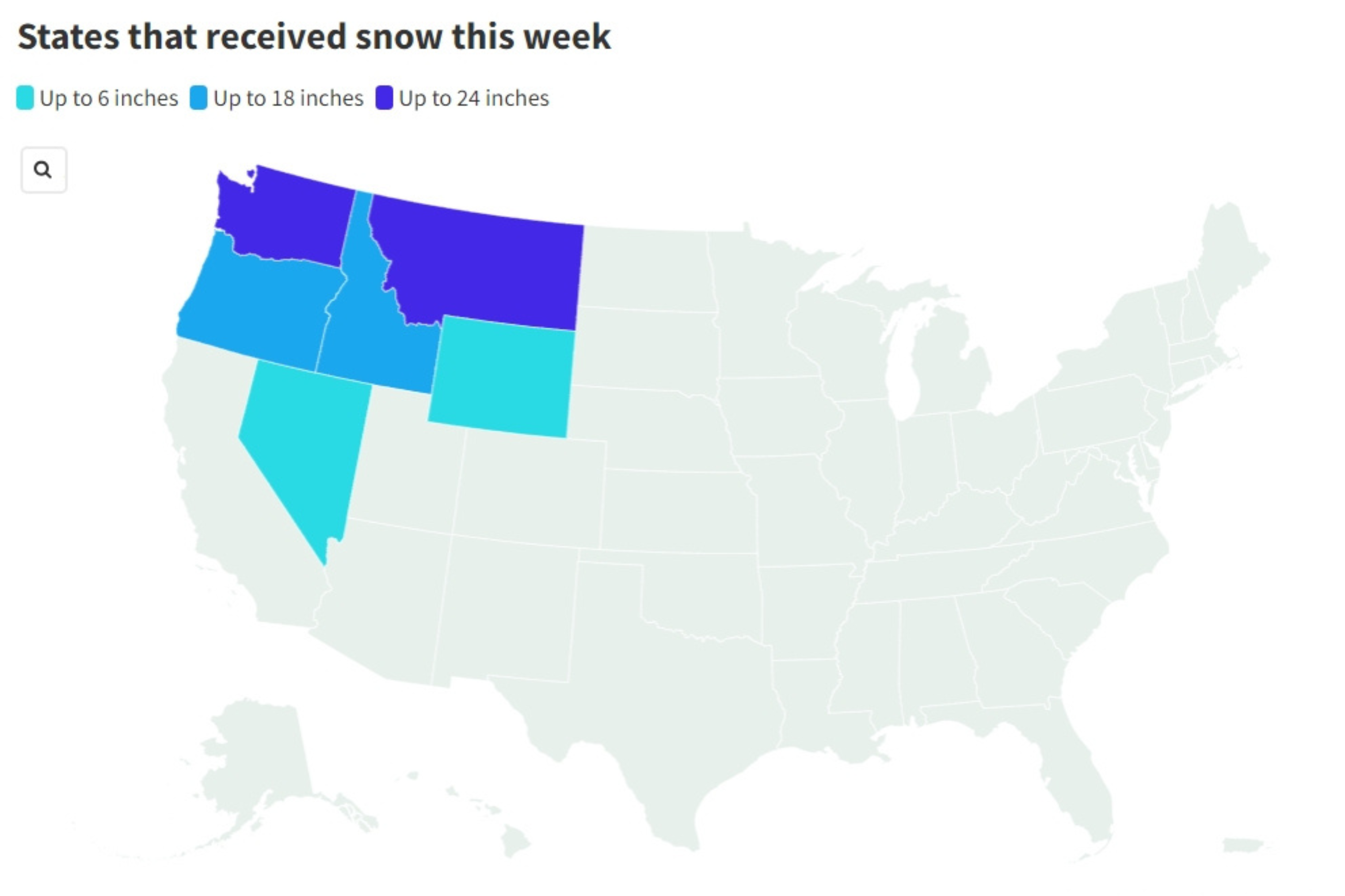 Winter Storm Map Shows States That Have Gotten Snow This Week - Newsweek