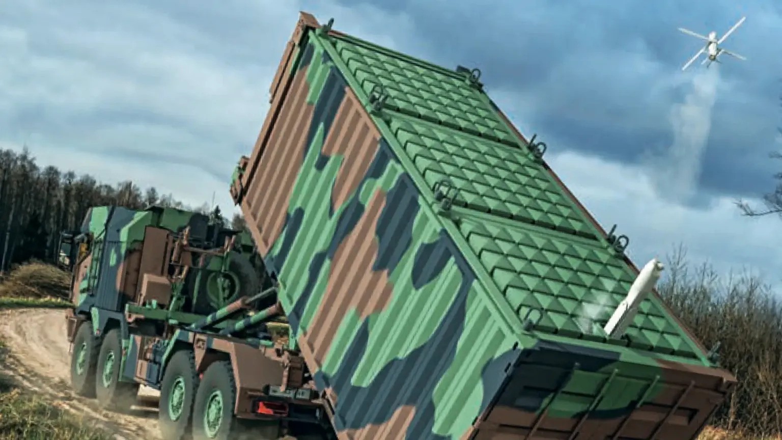 Read more about the article Modified cargo container can launch swarm of kamikaze drones