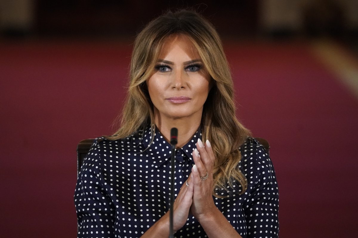 Melania Trump Makes Rare Public Appearance After Husband Leaves New ...