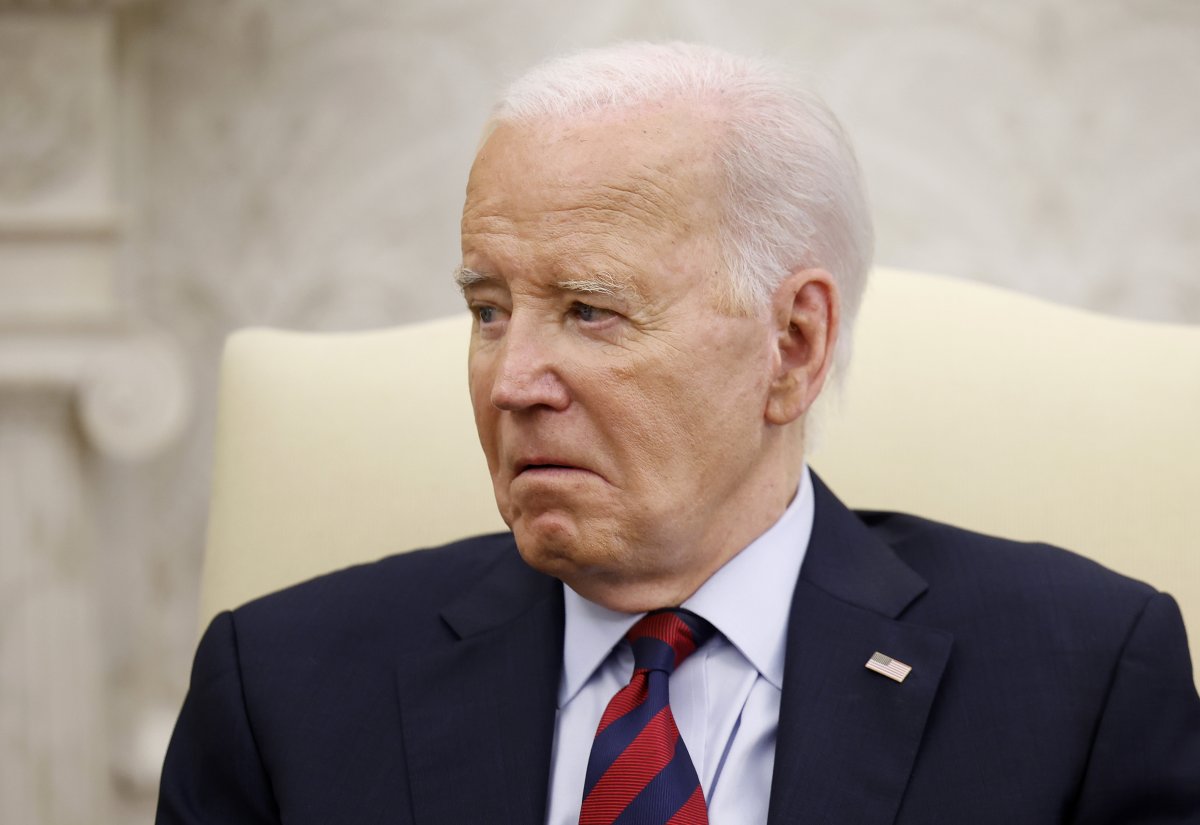 U.S. President Joe Biden participates in a