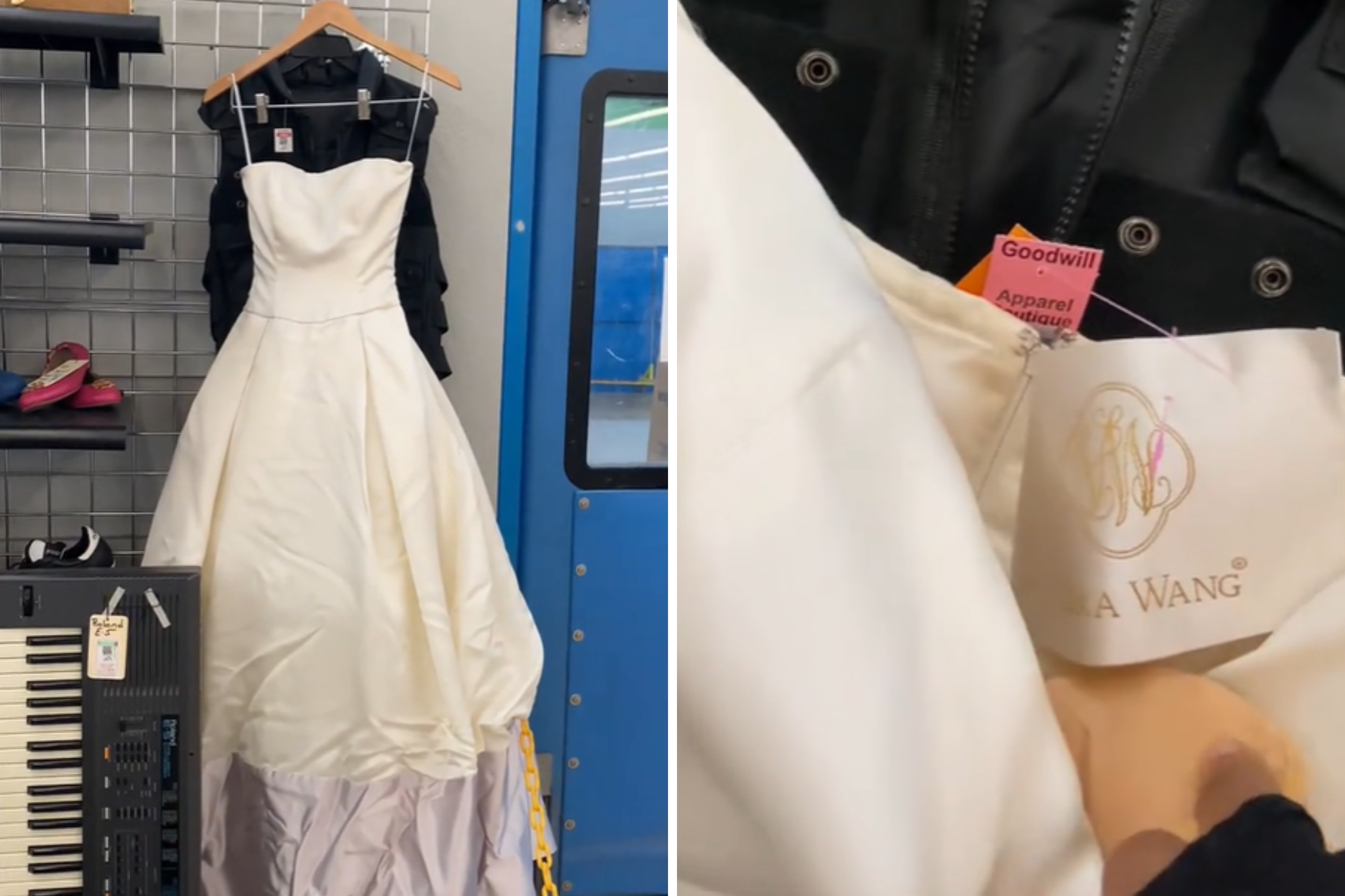 Woman Finds Vera Wang Wedding Dress in Thrift Store But There s One Problem Newsweek