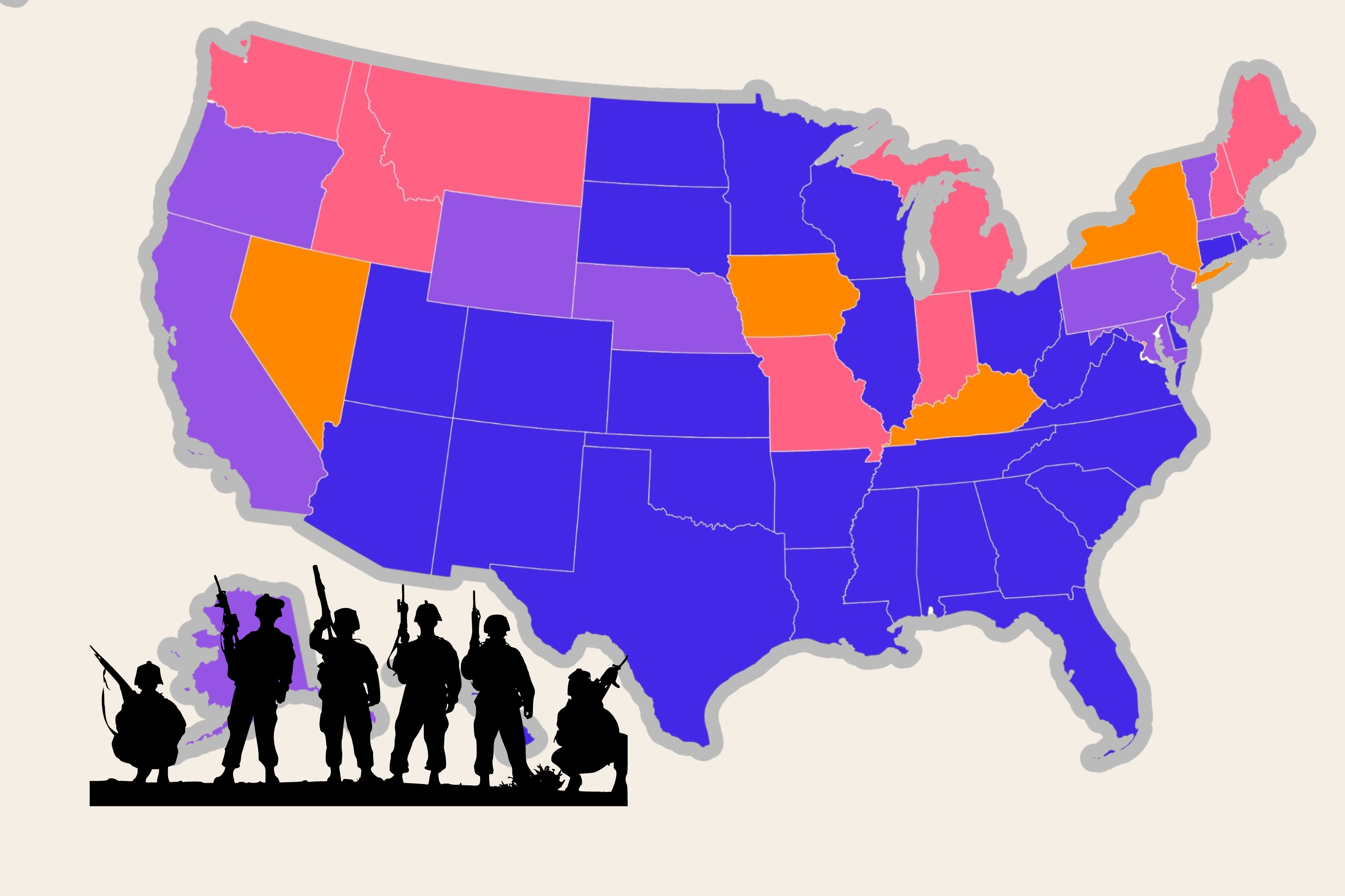 Military Draft Map Shows US States Women May Be Automatically Signed Up