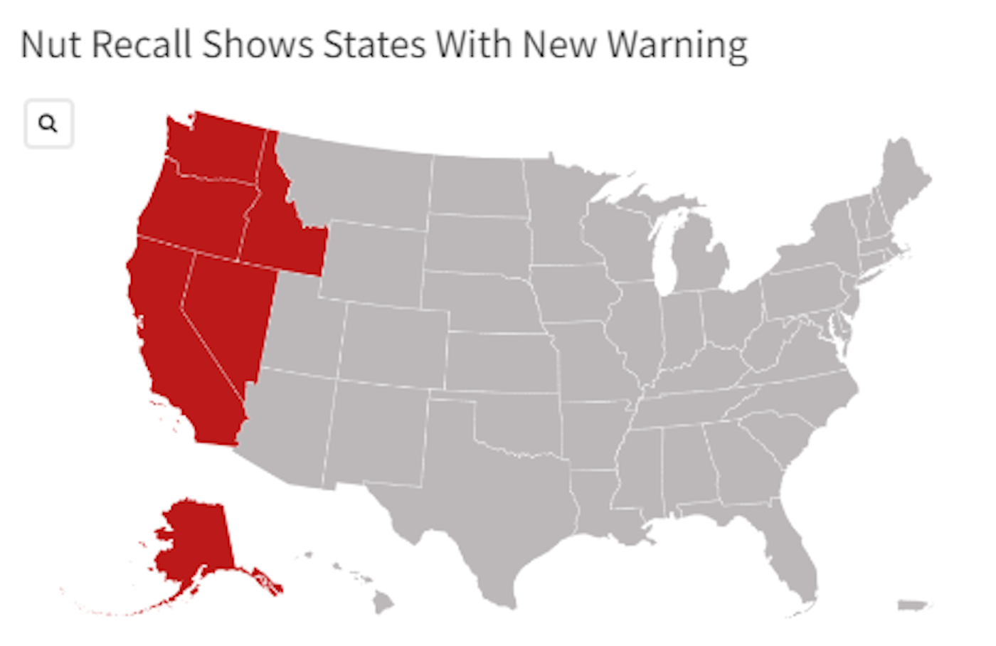 Nut Recall Map Shows States With New Warning - Newsweek