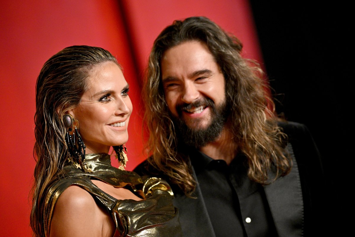 Heidi Klum, 51, and Husband Tom Kaulitz, 34, Twin in Leopard Print ...