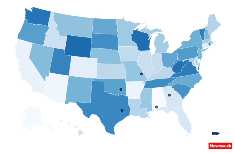 Map Shows States That Have Executed Death Row Inmates in 2024 - Newsweek