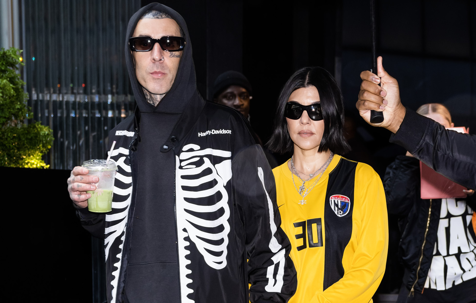 Kourtney Kardashian and Travis Barker Pose With Adorable Baby Rocky in ...