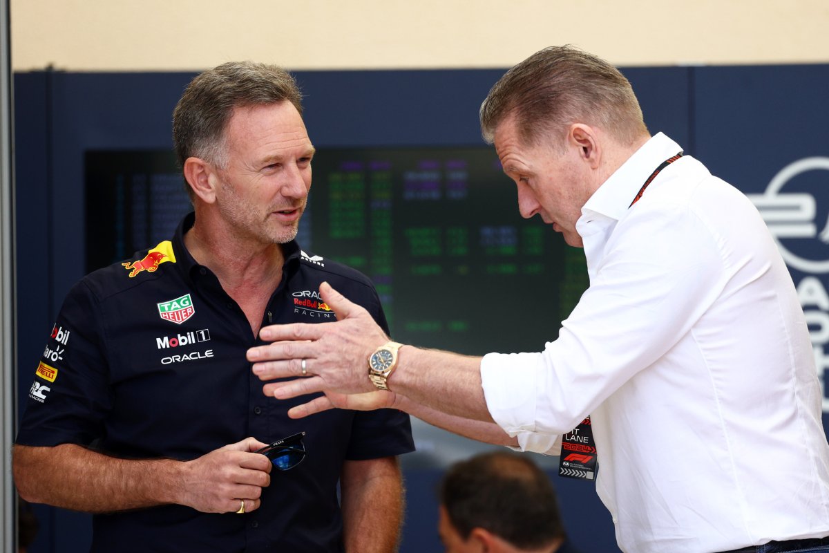 Christian Horner and Jos Verstappen