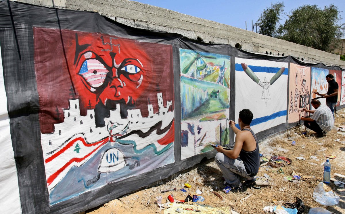 Palestinian art protests