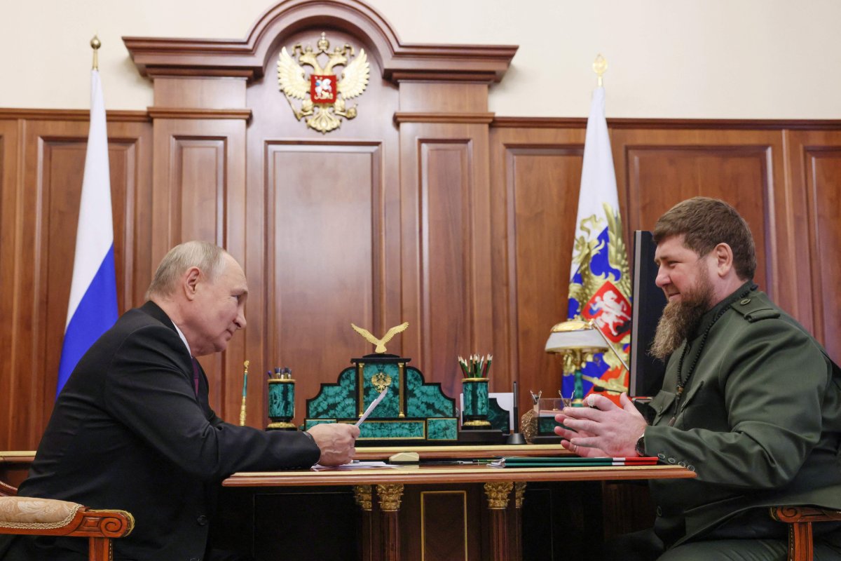 Russian President Vladimir Putin and Ramzan Kadyrov