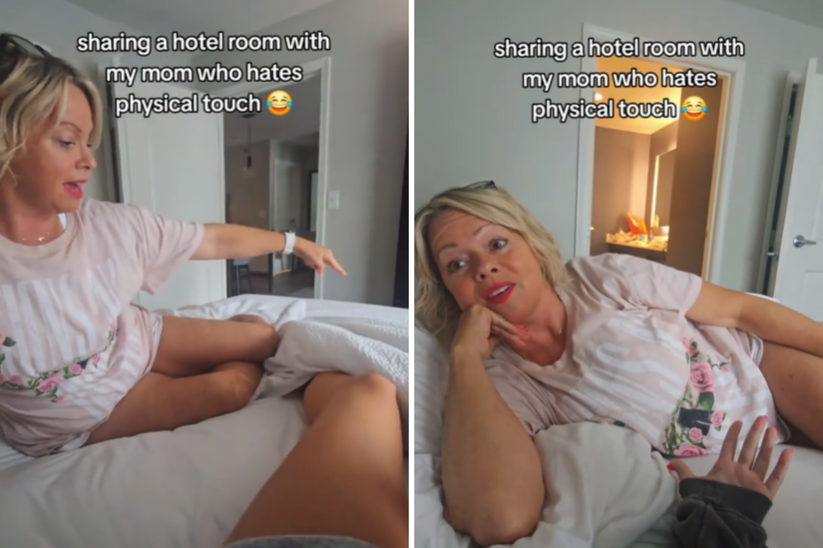 Sharing the hotel with mom 
