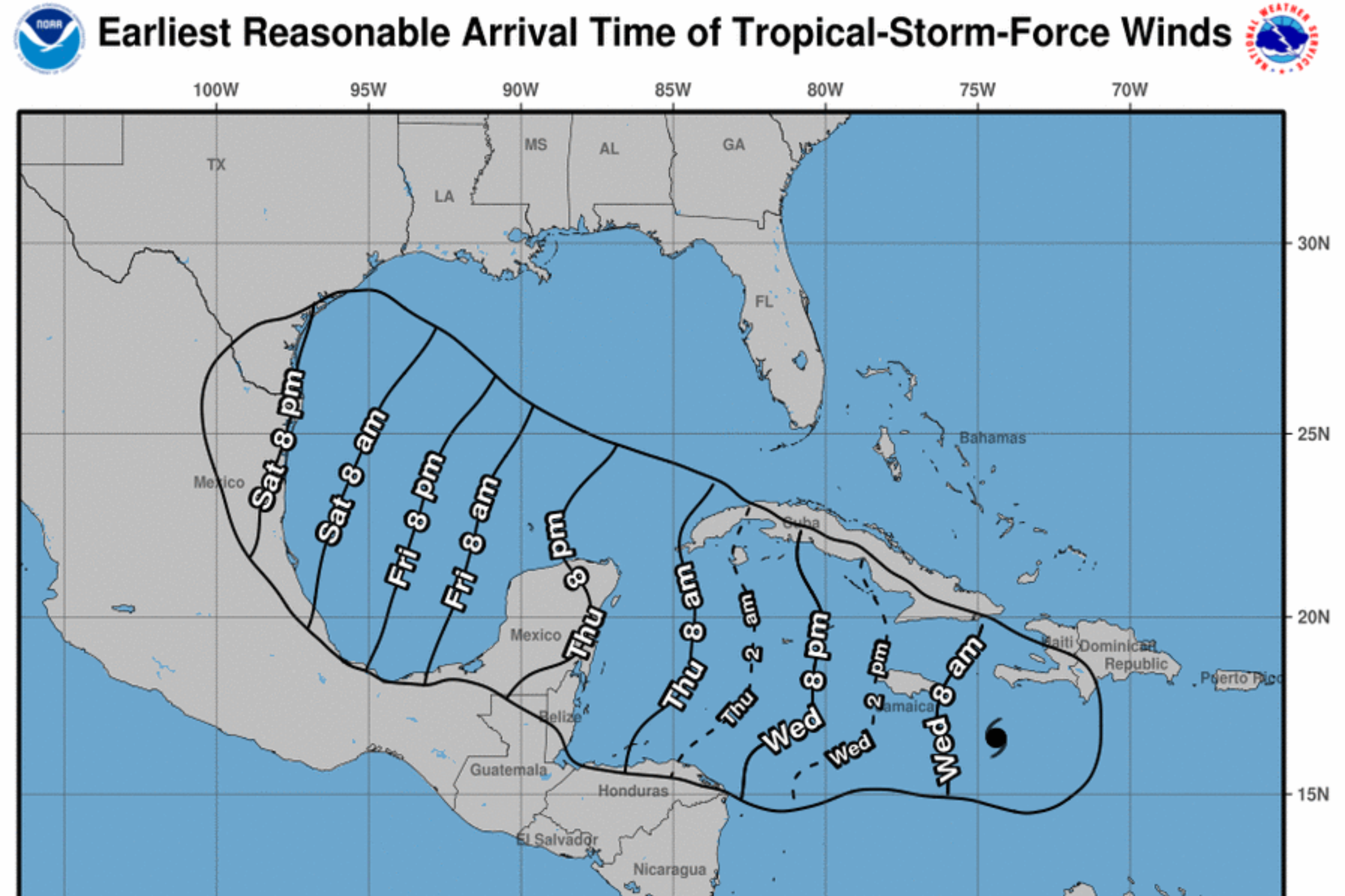 Hurricane Beryl Map Shows Path Shifting Toward Texas Newsweek   Hurricane Beryl Path Headed Towards Texas 