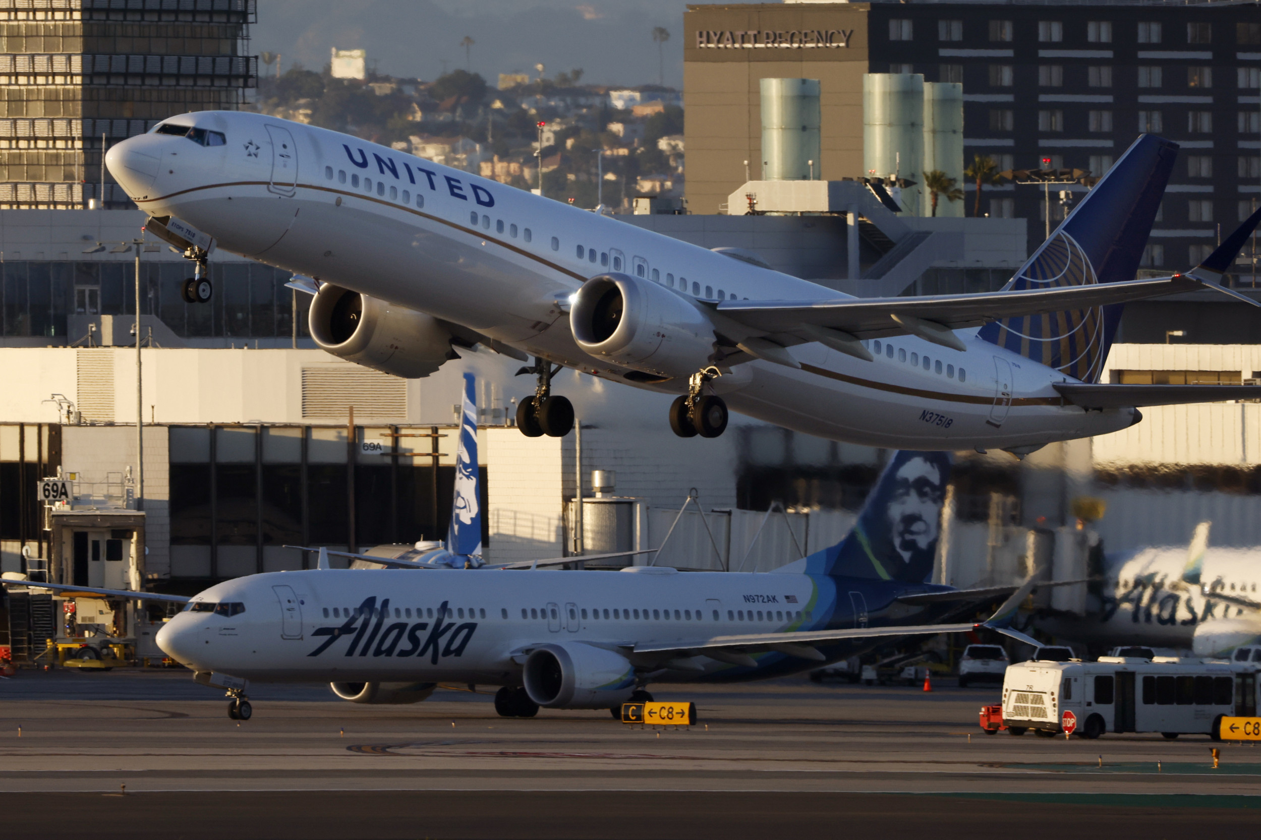 Boeing Plane Lost Wheel After Take Off at Los Angeles