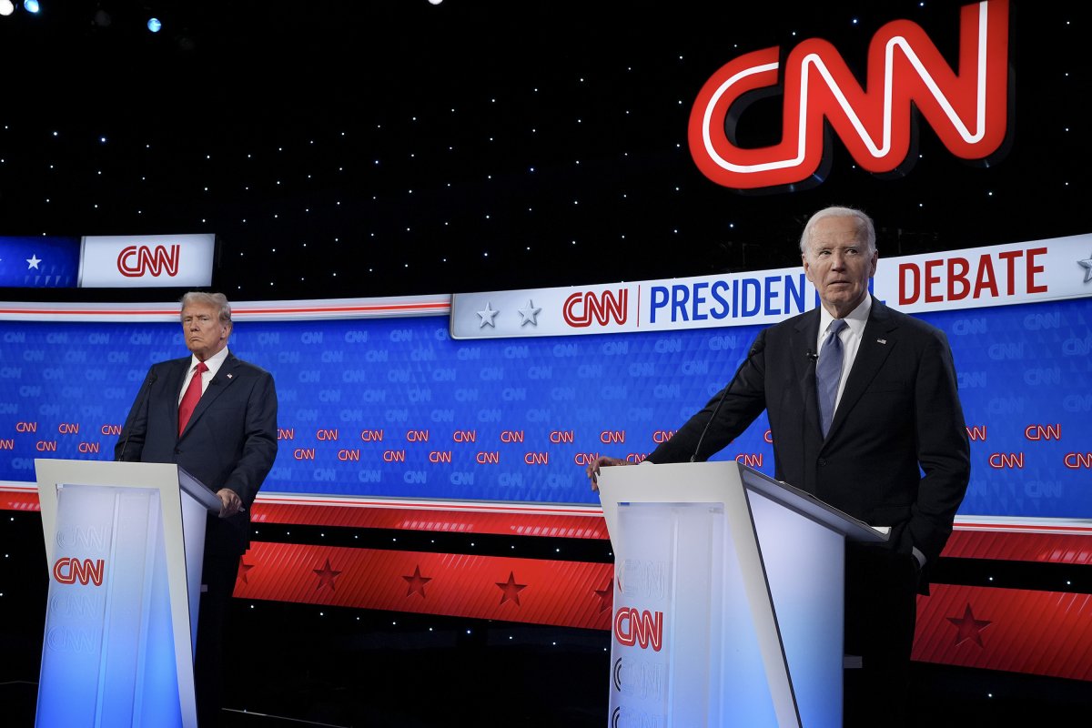Biden and Trump at the debate
