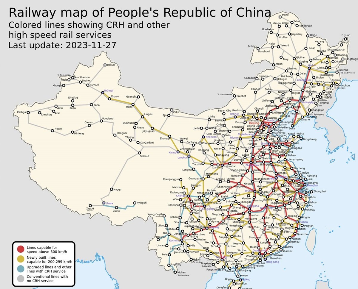 China's High Speed Rail Network