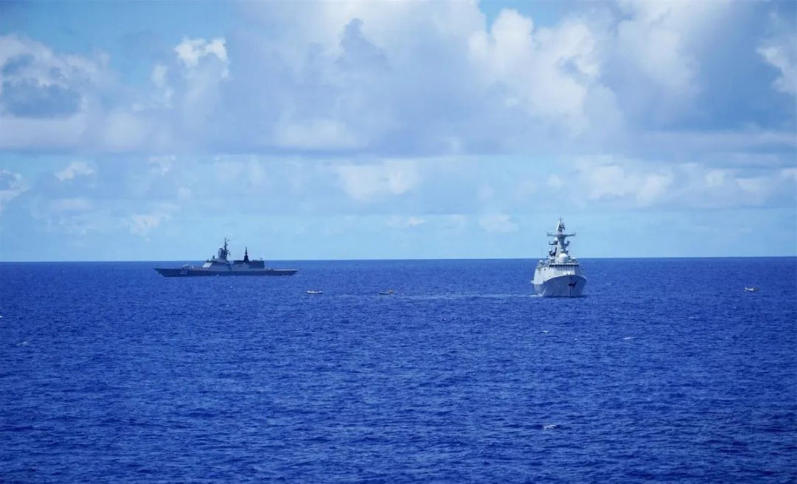 Photos Show U.S. Ally's Intercepts of Russian and Chinese Ships - Newsweek