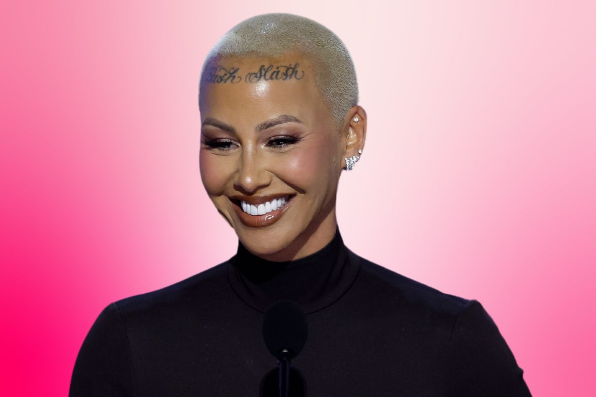 Amber Rose s Face Tattoo Explained Newsweek Amber Rose s Face Tattoo Explained Newsweek