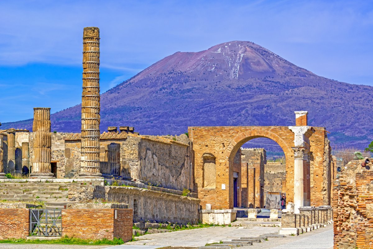 The archaeological site of Pompeii, Italy