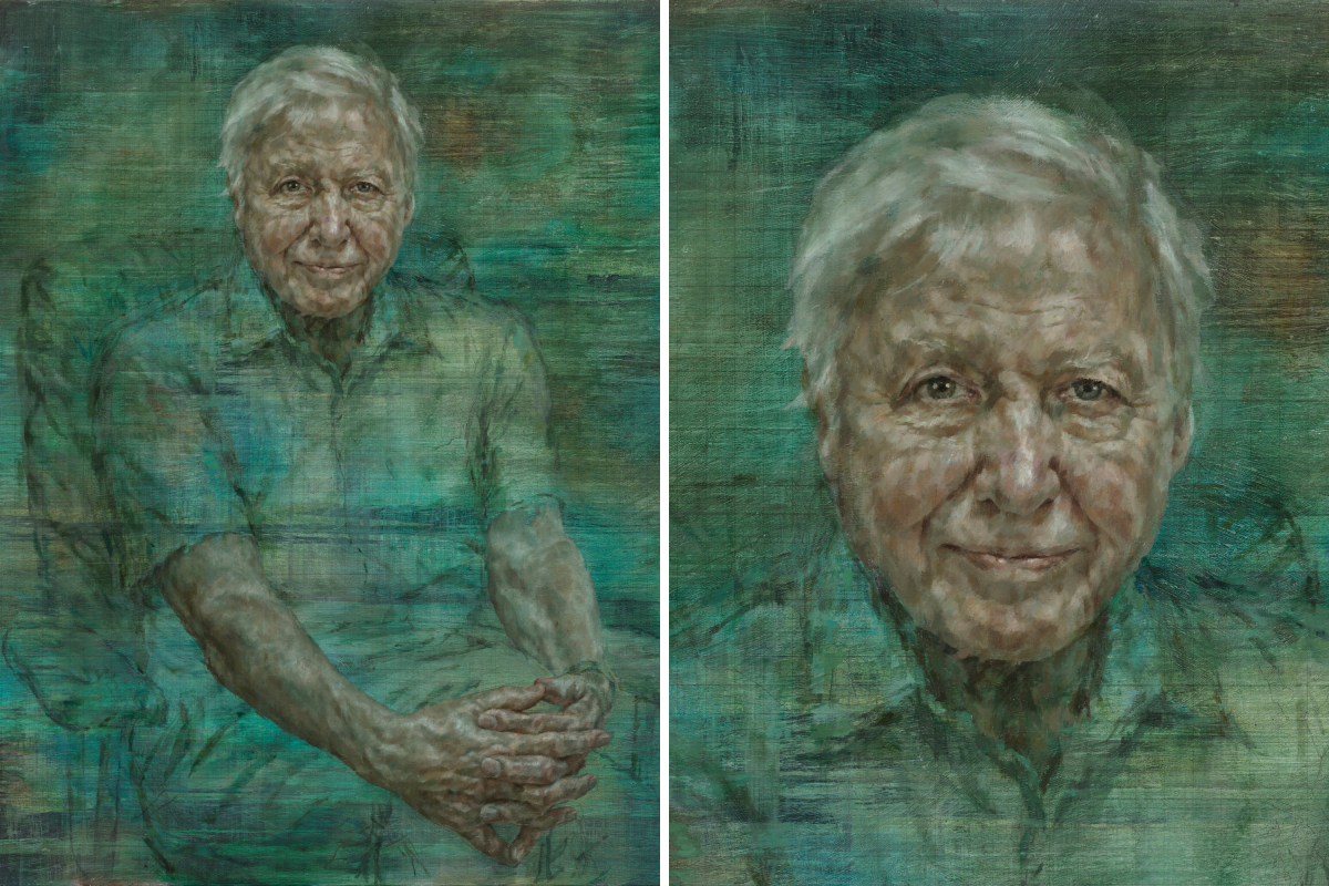 David Attenborough portrait Jonathan Yeo
