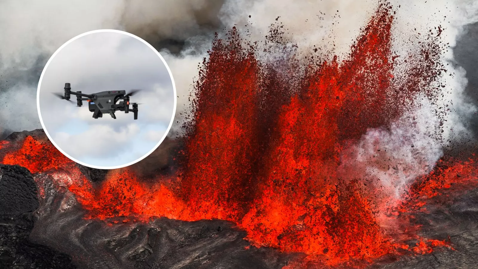 Iceland Volcano Video Reveals How Drones Avert Disaster - Newsweek