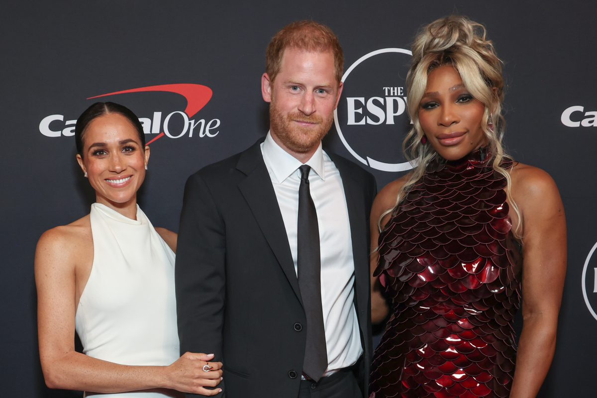 Prince Harry, Meghan Markle and Serena Williams