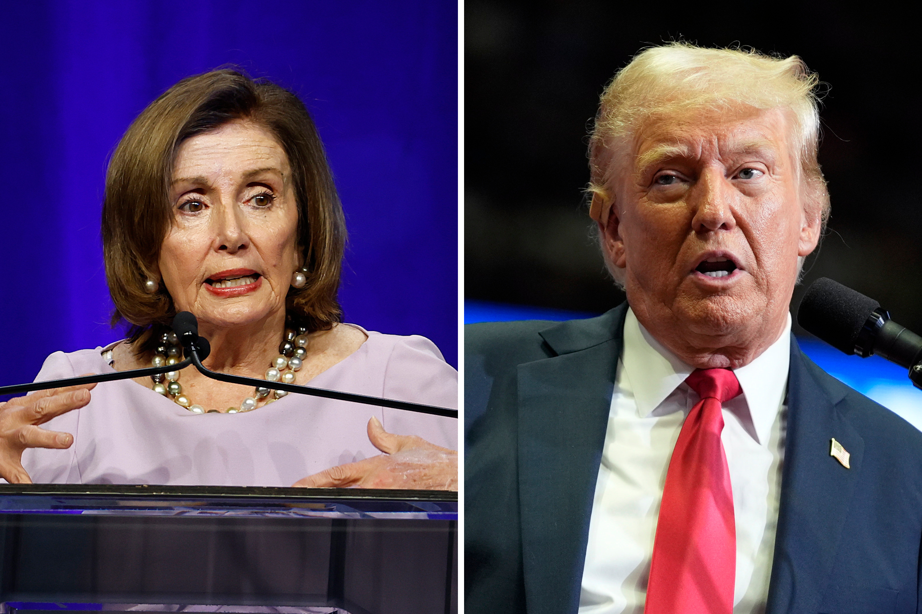 Donald Trump Criticizes Nancy Pelosi for Allegedly Turning on Biden