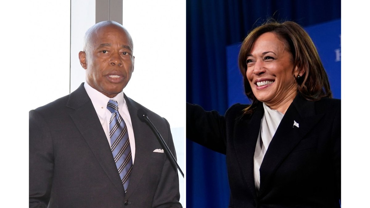 Eric Adams, Kamala Harris