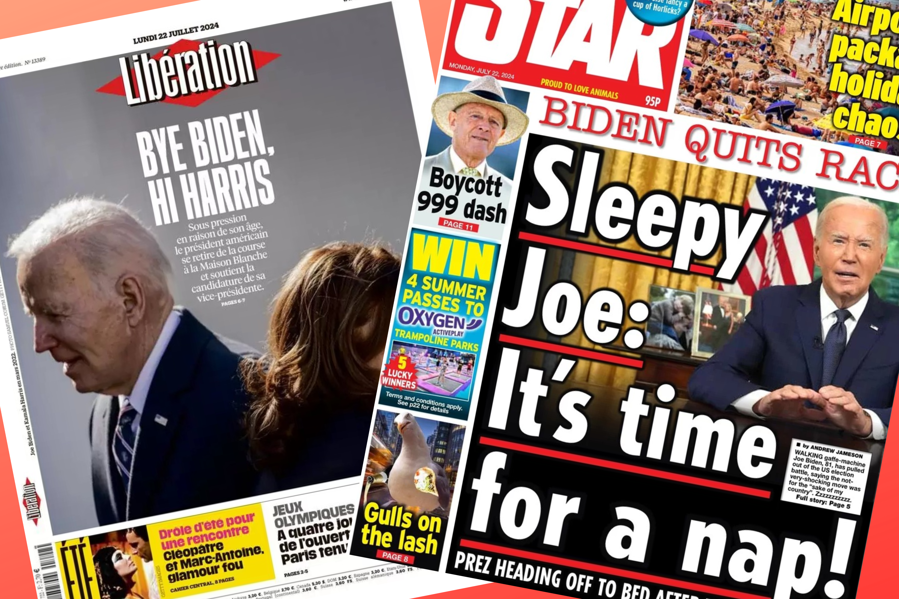 Biden ends faltering run, Sleepy Joe it’s time for a nap! World’s papers