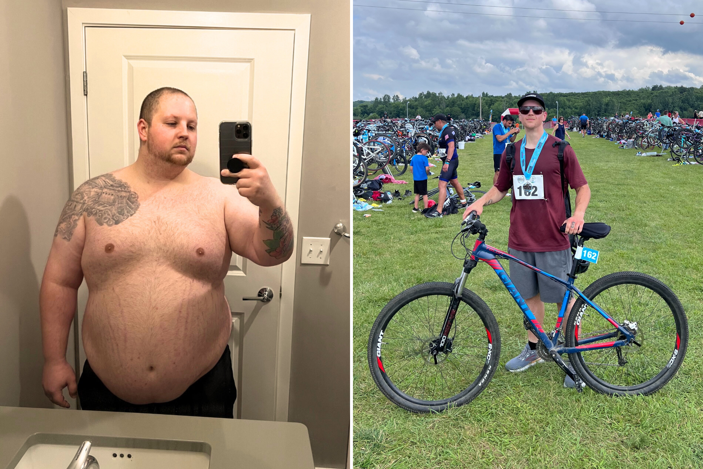 Man Loses 200lbs in Less Than a Year and Takes on a Triathlon!