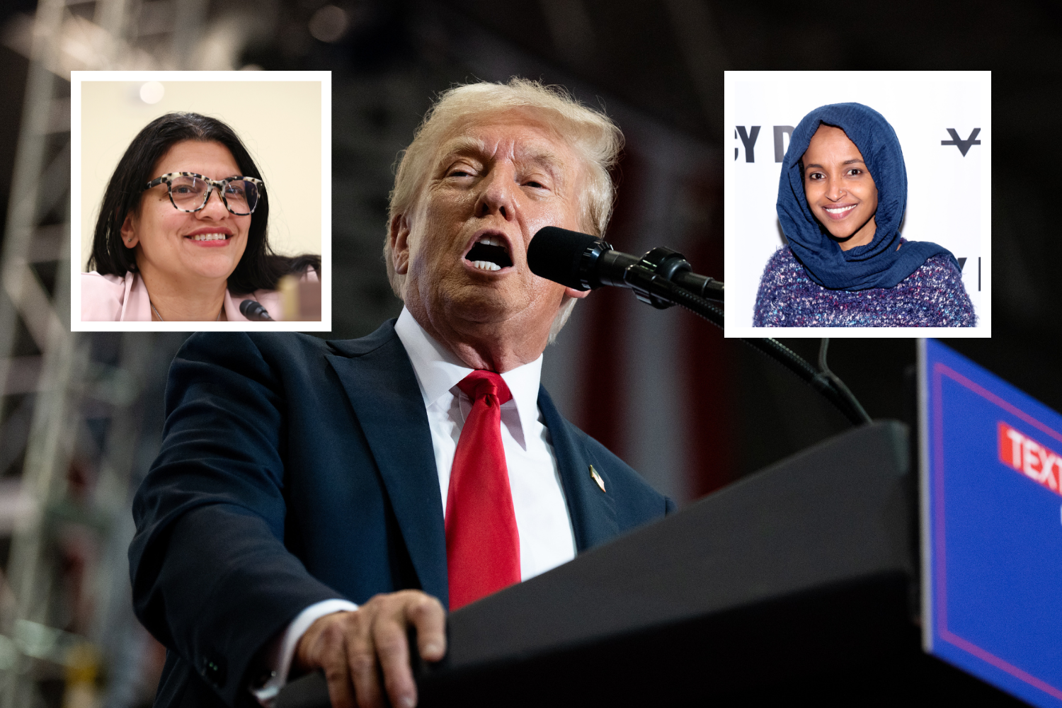 Donald Trump Appears to Mix Up Ilhan Omar and Rashida Tlaib Donald Trump Appears to Mix Up Ilhan Omar and Rashida Tlaib