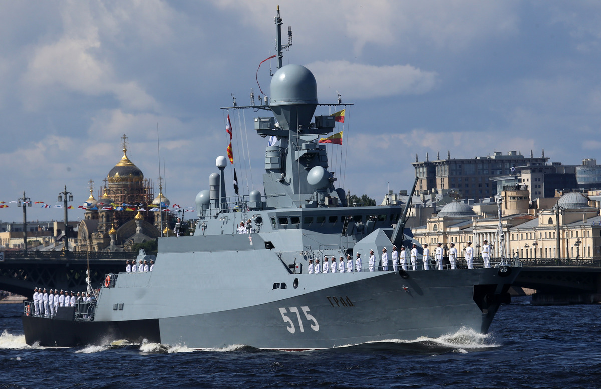 Russian Black Sea Fleet Missing From Putin's Muted Navy Parade