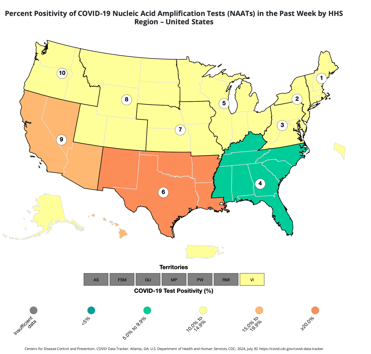 COVID map displays absolute best charges throughout US