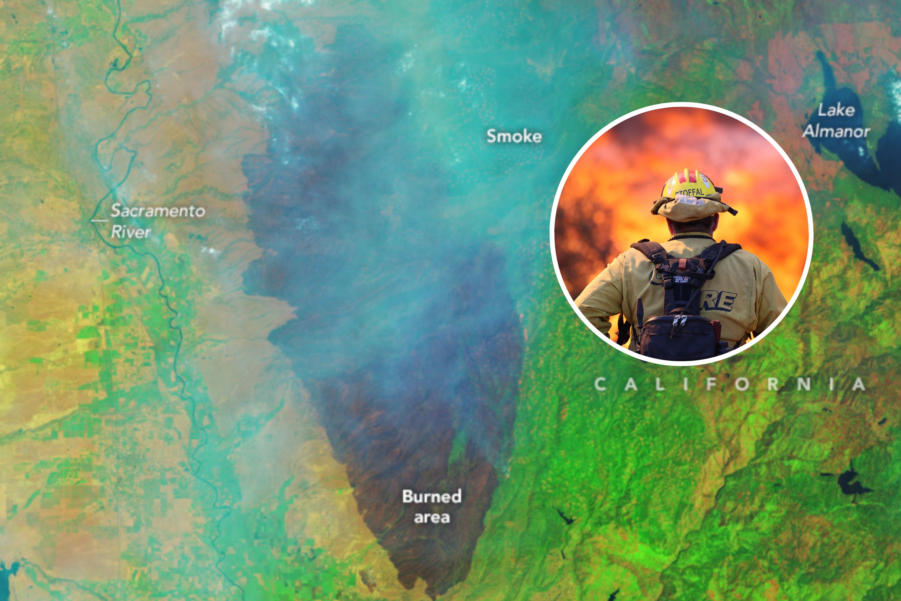 California's Park Fire Hits 380,000 Acres as NASA Reveals Burn From ...