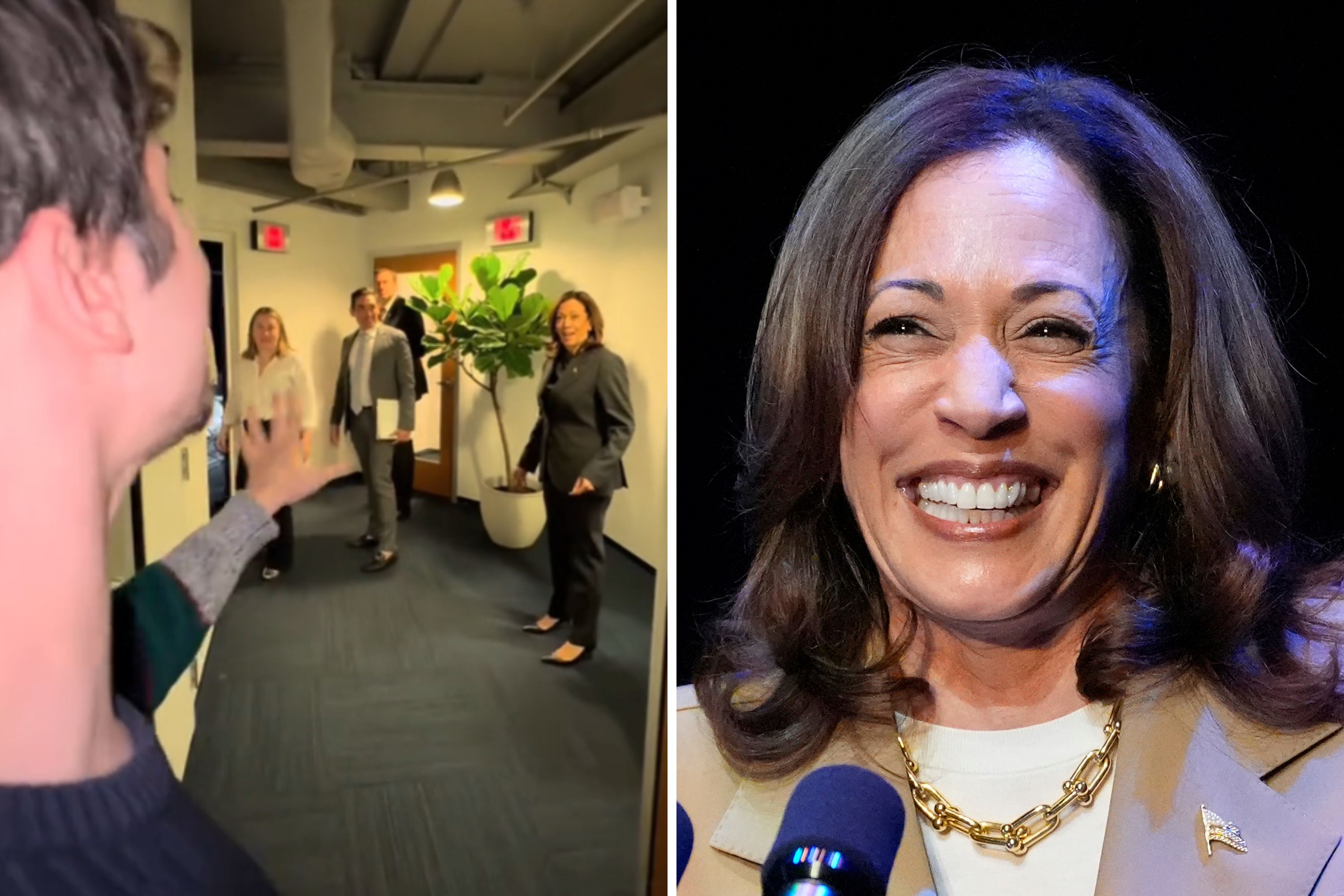Kamala Harris Serenaded by Man Singing Beyonc&eacute;&mdash;Her Response Is Everything